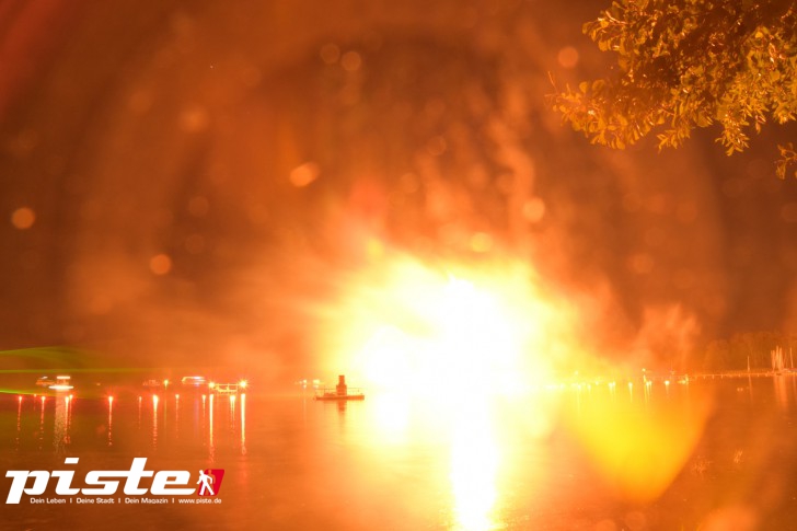 Fontänen in Flammen