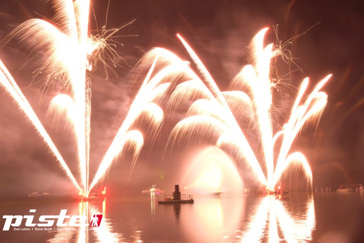 Fontänen in Flammen