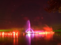 Fontänen in Flammen