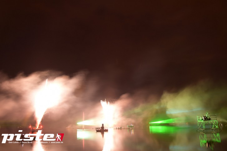Fontänen in Flammen