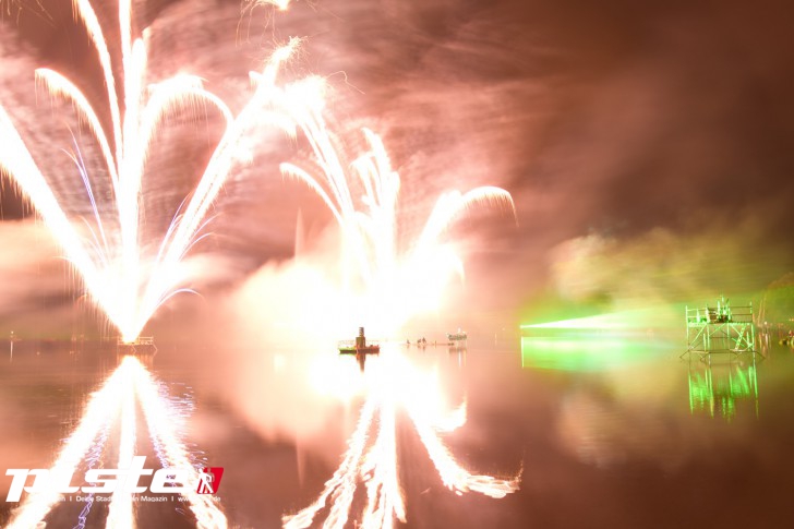 Fontänen in Flammen