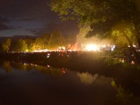 Fontänen in Flammen