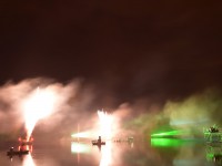 Fontänen in Flammen