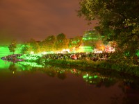 Fontänen in Flammen