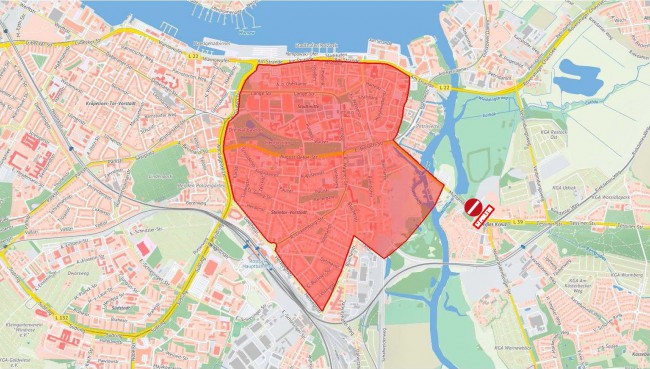 Bombenfund: Evakuierung der Innenstadt am Mittwoch, 27. März 2019, ab 8 Uhr