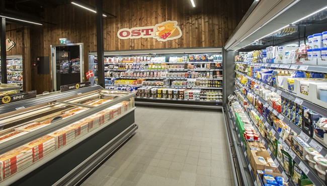 Dänisches Einkaufskonzept in Neubrandenburger Lebensmitteldiscounter