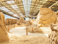 Tierisch sandig - Sandskulpturen-Motto: Tiere und Pflanzen