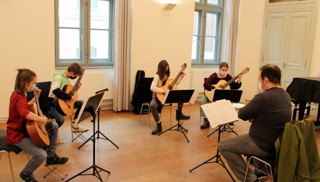Gitarrenworkshop dank Stadtwerke Stralsund