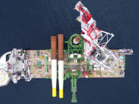 In Rekordzeit: Letztes XXL-Monopile für den Offshore-Windpark Arcadis Ost 1 ist installiert
