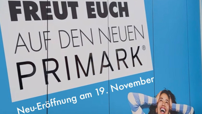 Primark öffnet am 19. November im Ostsee Park