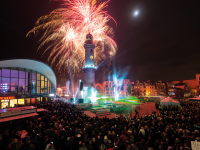 Warnemünder Turmleuchten am 1. Januar