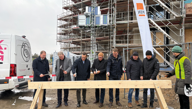 Richtfest bei der Ospa