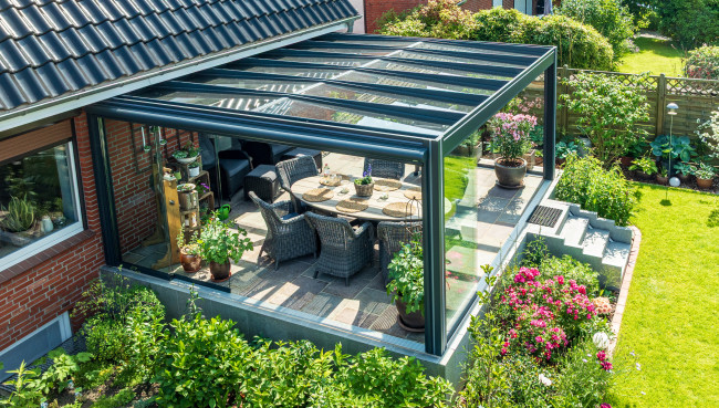 Wetterfeste Terrassenüberdachungen und Kaltwintergärten von Nelson Park