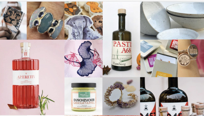 ​​​​​​​Frühlingsmarkt im Marktplatz der Manufakturen