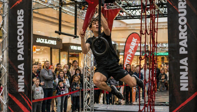 Ninja Parcours Tour macht Halt im CITTI-PARK