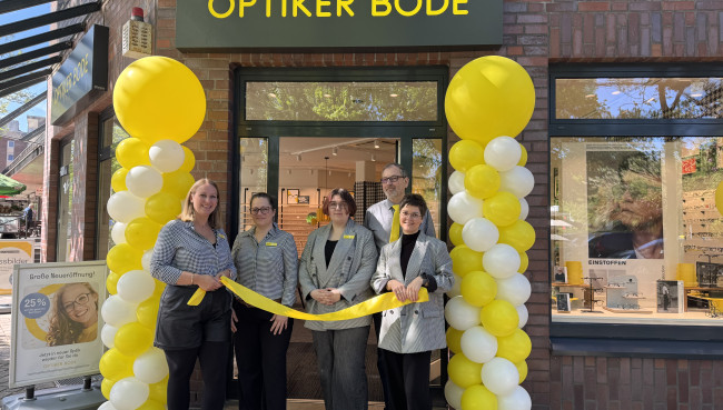 Optiker Bode feiert Wiedereröffnung nach Umbau