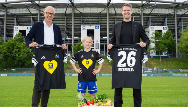 HSV begrüßt EDEKA als Exklusivpartner