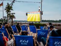 Public Viewing an der Waterfrond vom Westfield Überseequartier