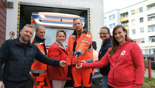 Rotkreuzdosen beim DRK