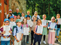 Farbenfrohe Kinderzeichnungen