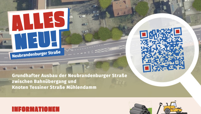 Neubrandenburger Straße: Vollsperrung ab Montag 8 Uhr