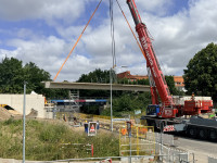 Erste Radschnellwegbrücke im Land entsteht in Rostock