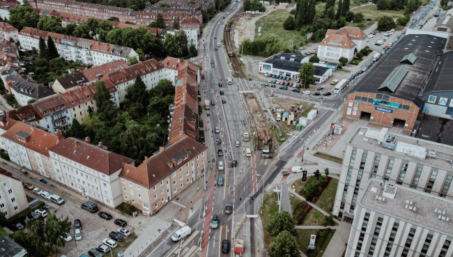 Ab Freitagabend Vollsperrung am Werftdreieck