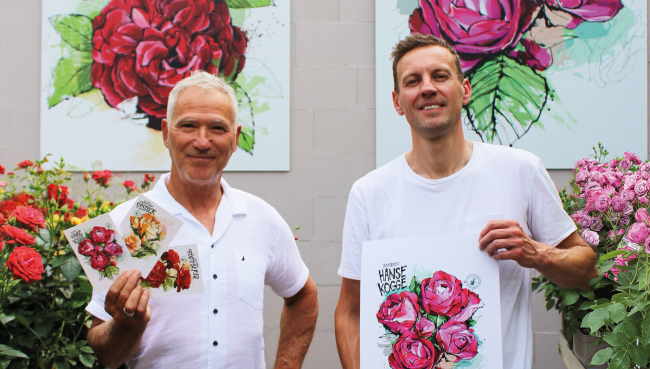 Kunst trifft Blütenpracht