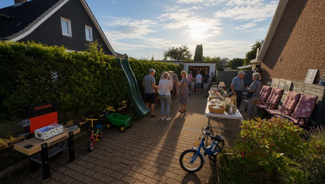 Straßenflohmarkt im Siemser Mühlenweg und Am Rande
