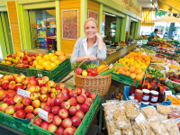 Apfeltage auf dem Wochenmarkt