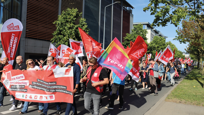 DGB-Demo für den Sozialstaat