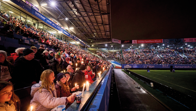 Weihnachtssingen im Ostseestadion